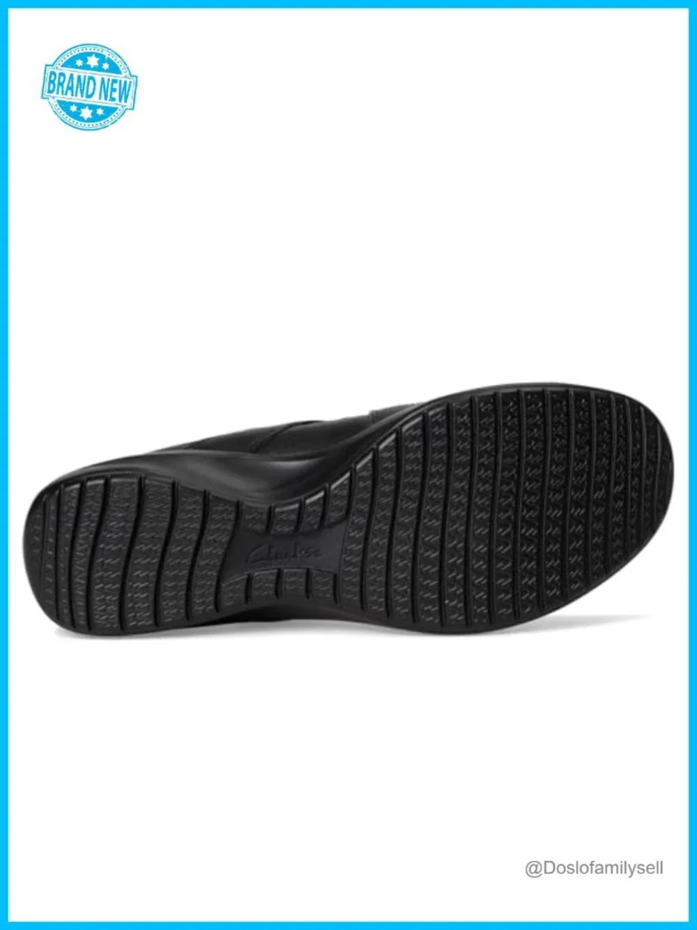 Clarks Kaetlyn Jane Leather Flats with Hook and Loop Strap